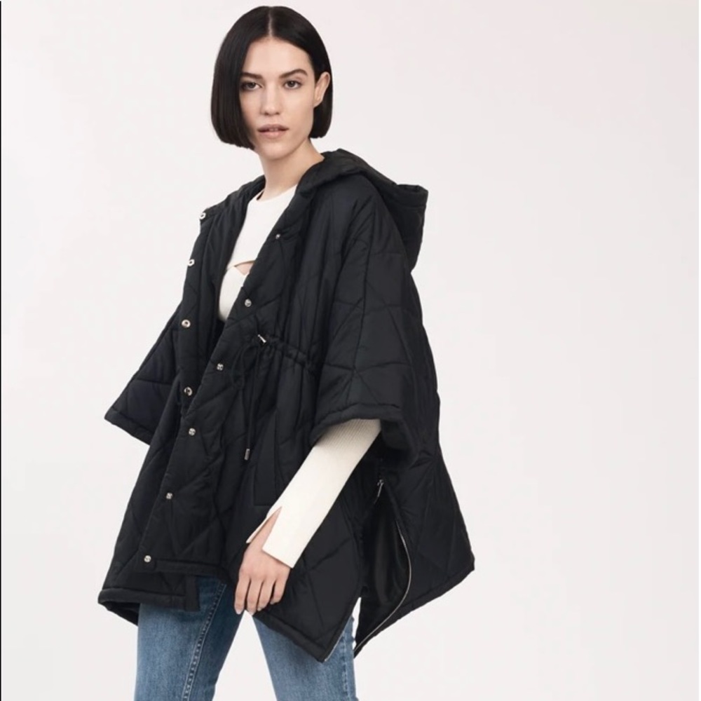 Derek Lam 10 Crosby Quilted Poncho NWT